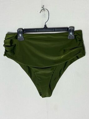 5/$25 High Waist Olive Green Bikini Bottom XL